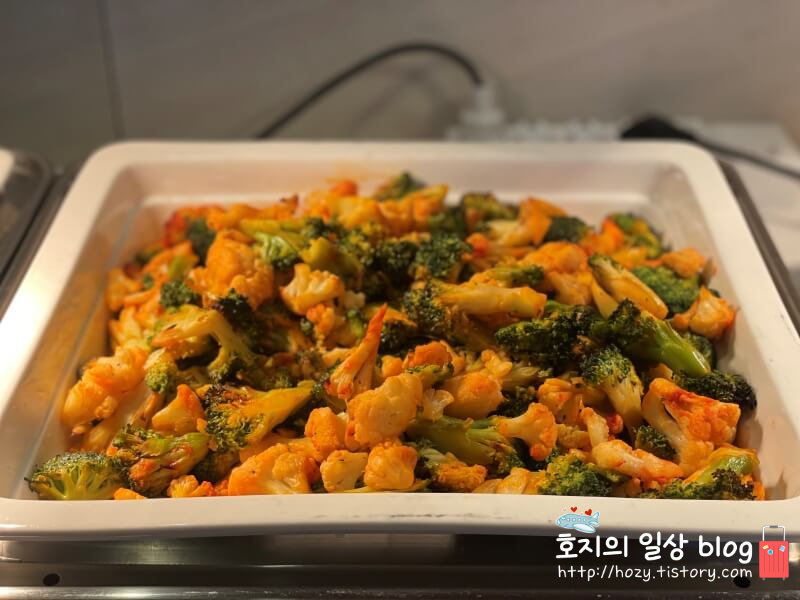 코트야드 메리어트 수원 이그제큐티브 라운지 해피아워메뉴_익힌야채