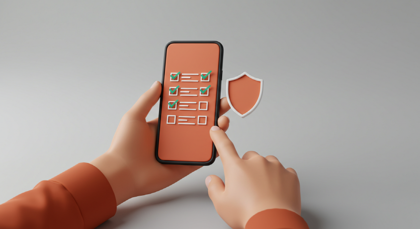 가상자산 사기 멘트에 대응하기 위한 체크리스트를 확인하는 모습