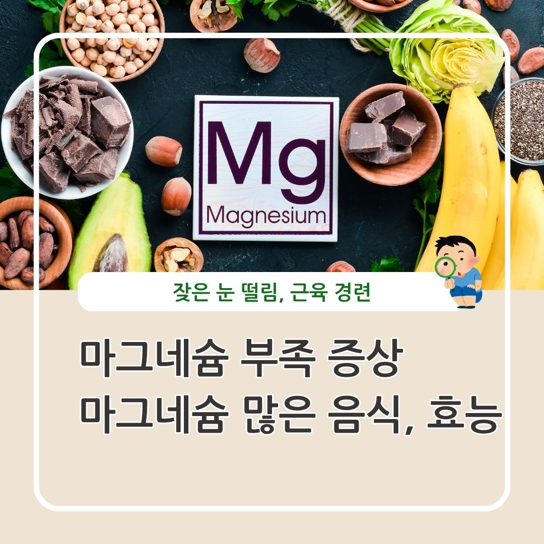 마그네슘 부족 증상,