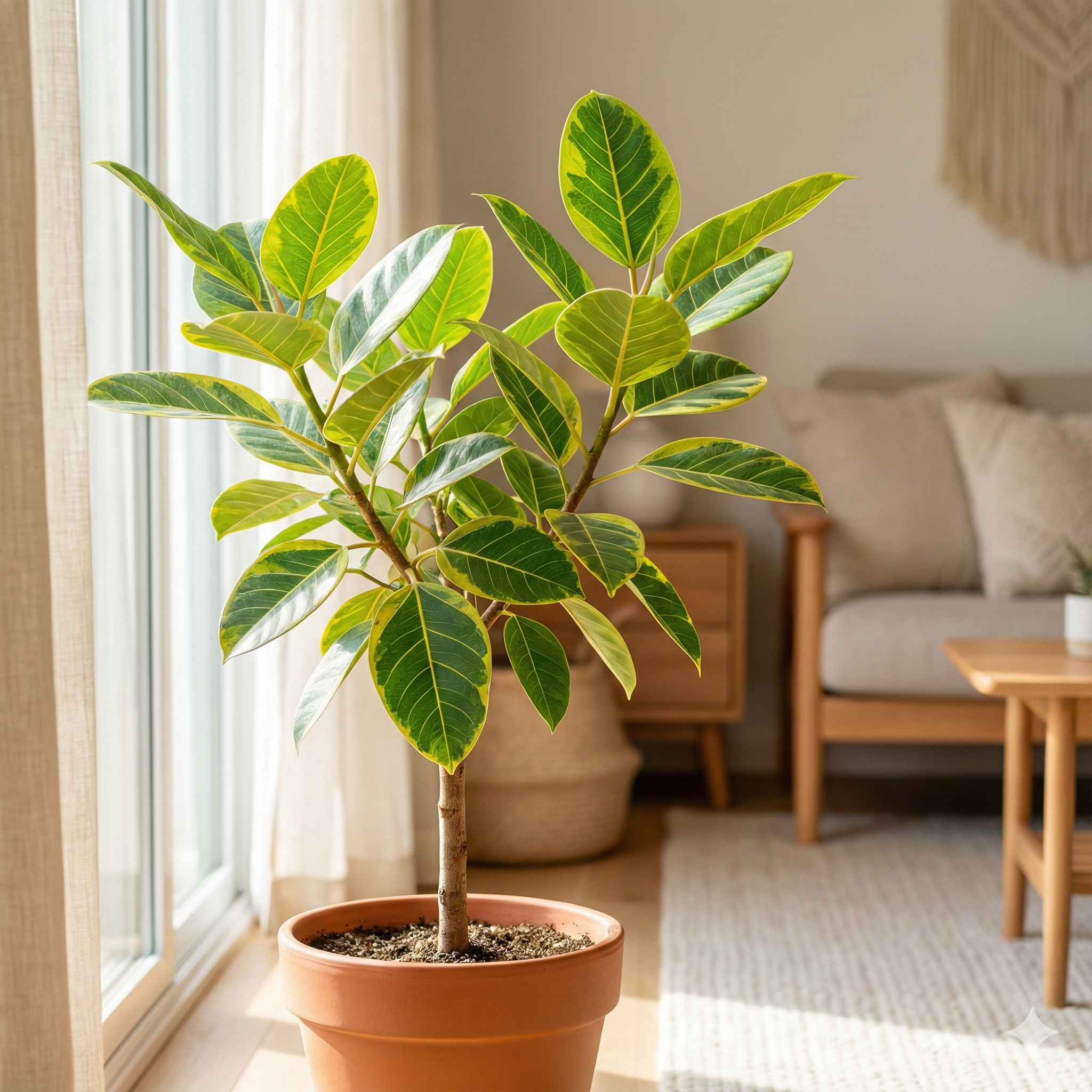 뱅갈 고무나무 실내에서 키우기: 초보자도 쉬운 공기정화 식물 케어 가이드