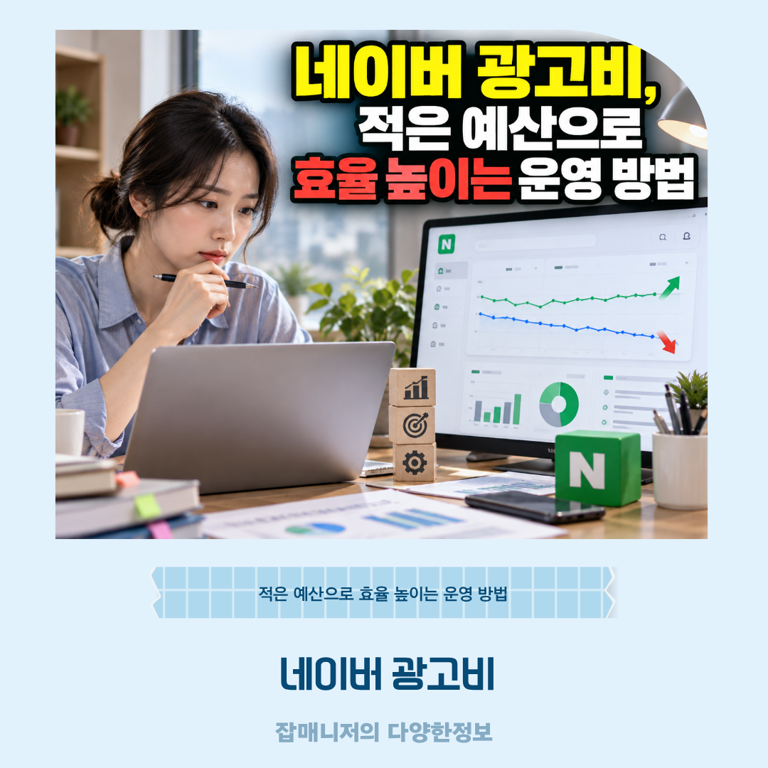 네이버 광고비, 적은 예산으로 효율 높이는 운영 방법