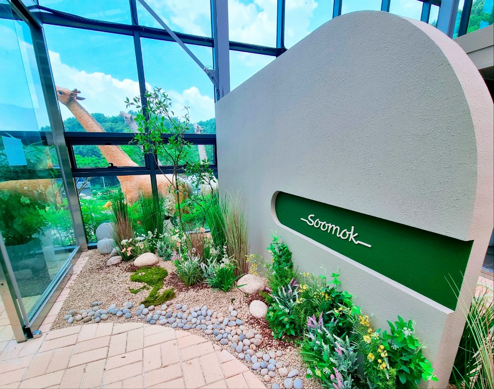 경기도 시흥 산골수목원: 연분홍 수국이 있는 식물원 카페