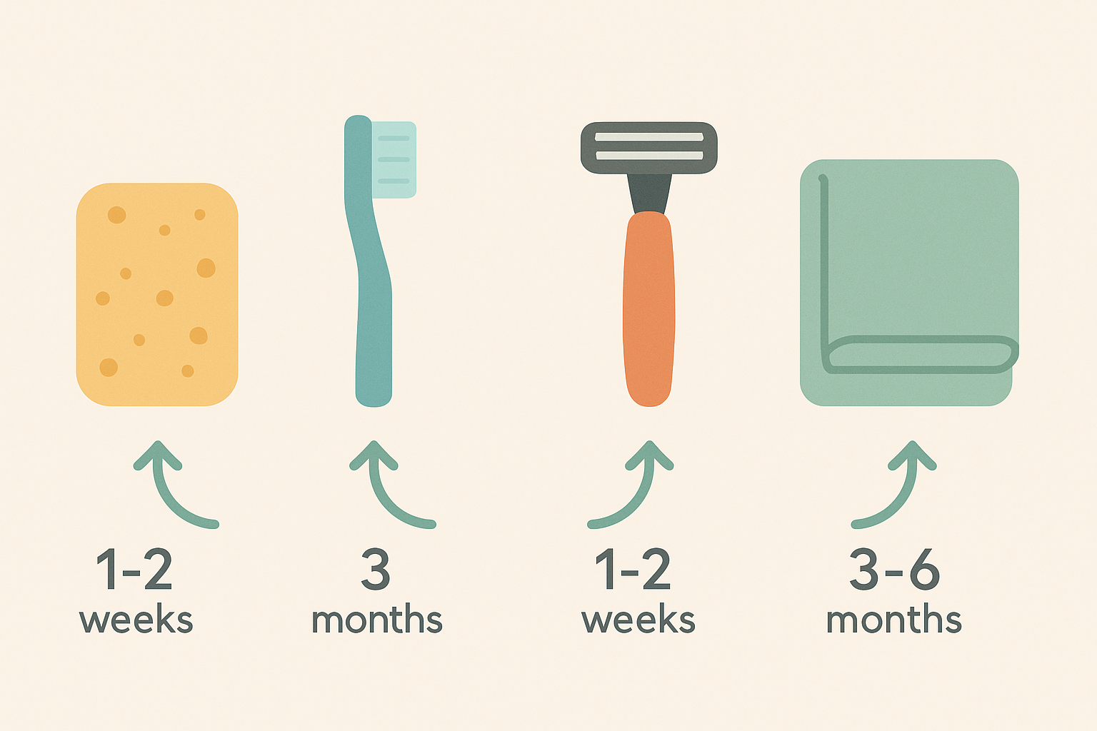 생활소품 교체 주기 2025
수세미 얼마나 자주 바꿔야 하나요
칫솔 교체 시기 최신 기준
면도기 위생 문제
행주 수건 베개 교체 주기
생활용품 위생 관리법
위생용품 버리는 방법
수세미 전자레인지 소독
일반쓰레기 분류 기준
생활용품 오래 쓰면 생기는 문제