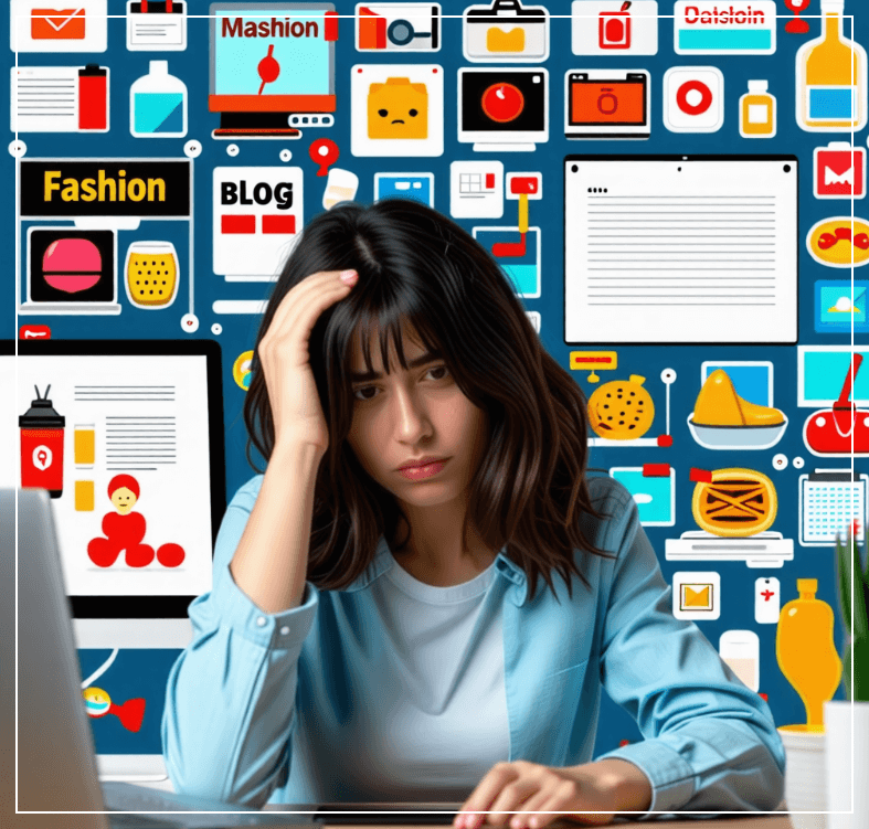 블로그-콘텐츠-아이디어에-어려움을-겪고-있는-여성