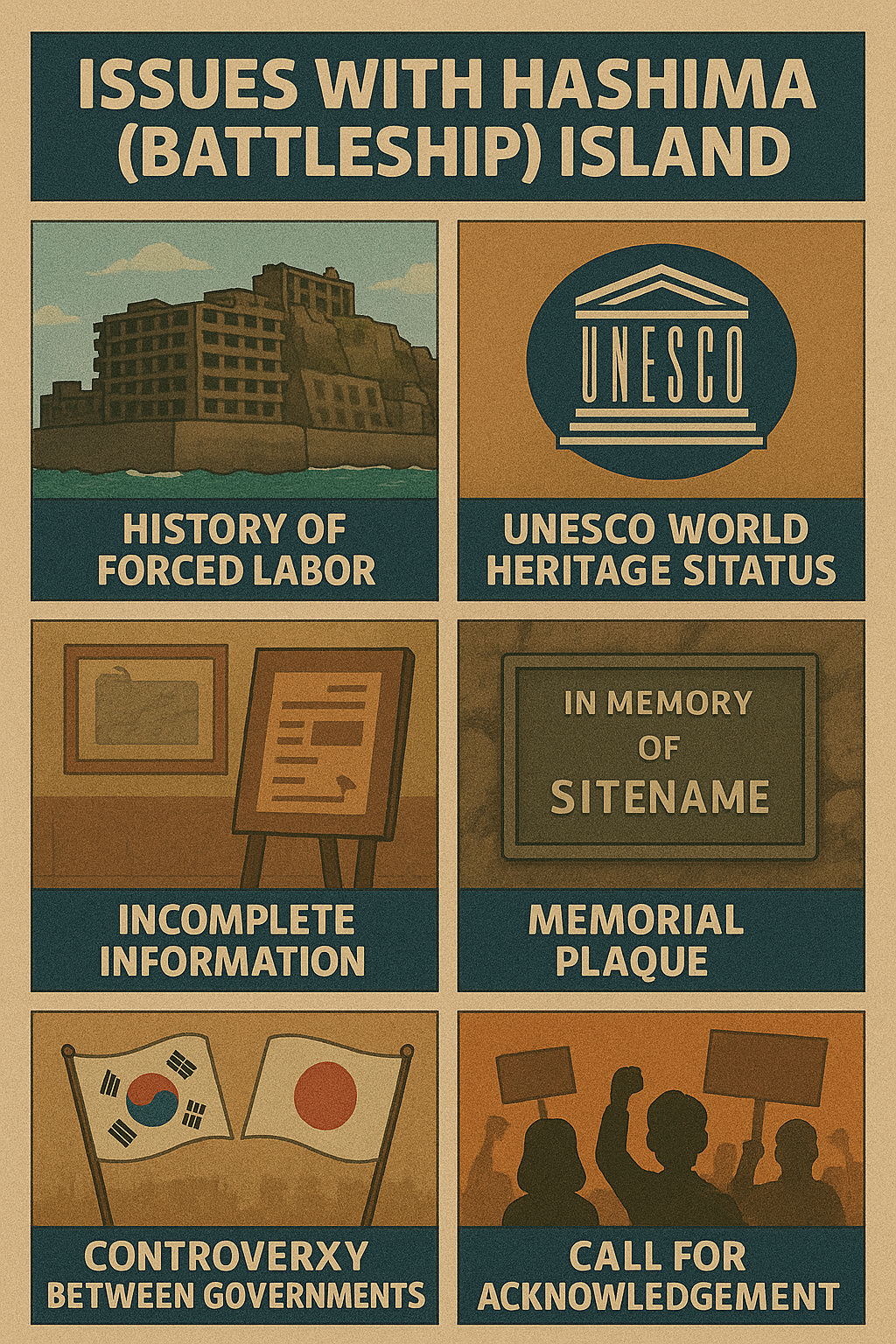 군함도 관련 그림