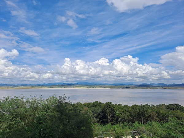 평화전망대에서 본 북한땅