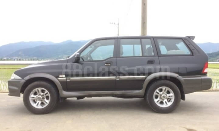 쌍용 무쏘- 최초 출시한 차량 모습