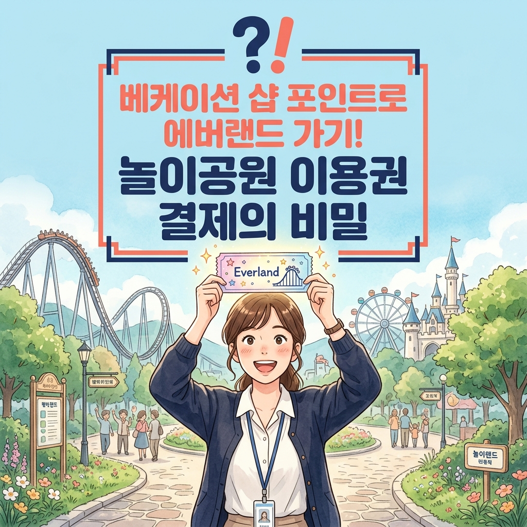 베네피아 휴가샵 포인트 에버랜드 롯데월드 아쿠아리움 결제