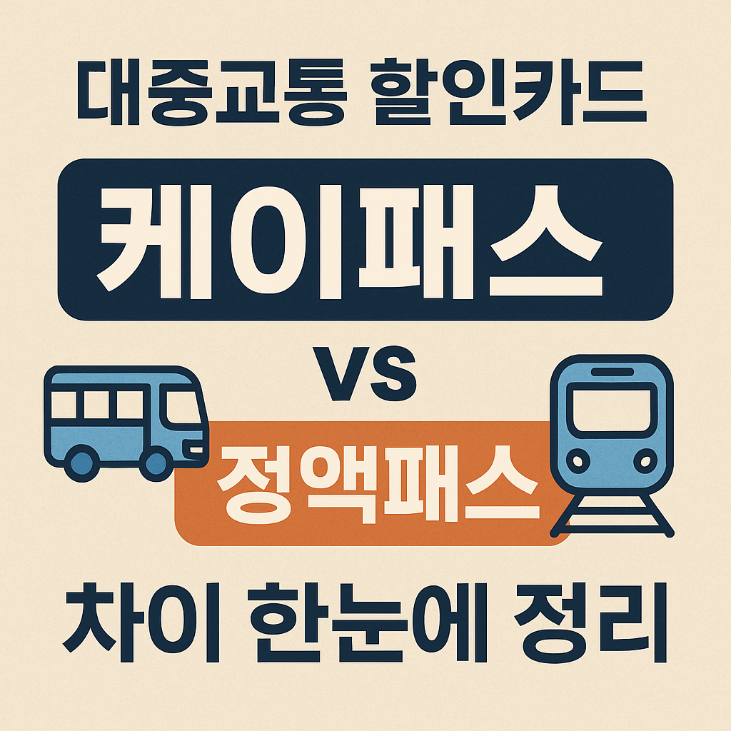 케이패스 정액패스 차이점