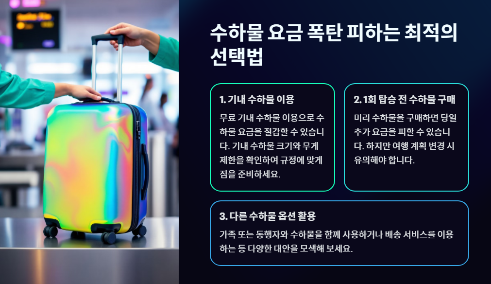수하물 요금 폭탄 피하는 최적의 선택법