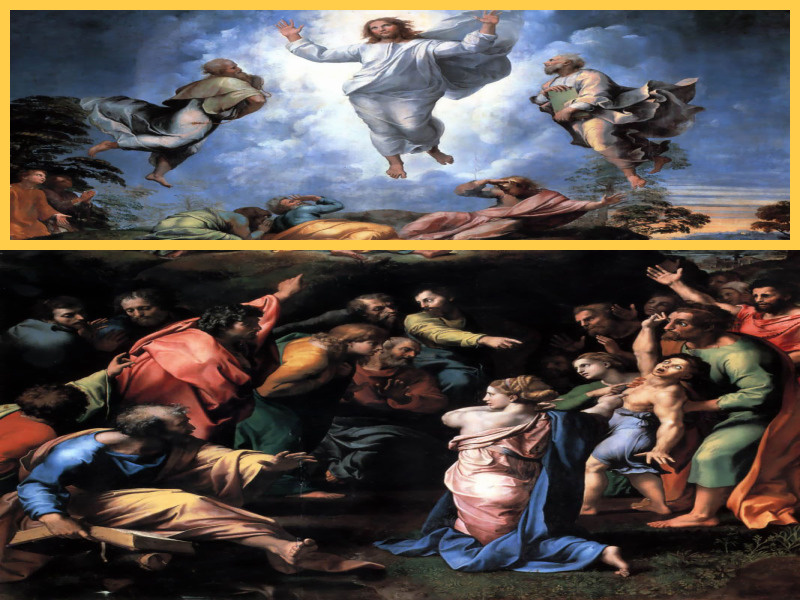 예수의 변모 (Transfiguration)-상단 부분 강조 이미지