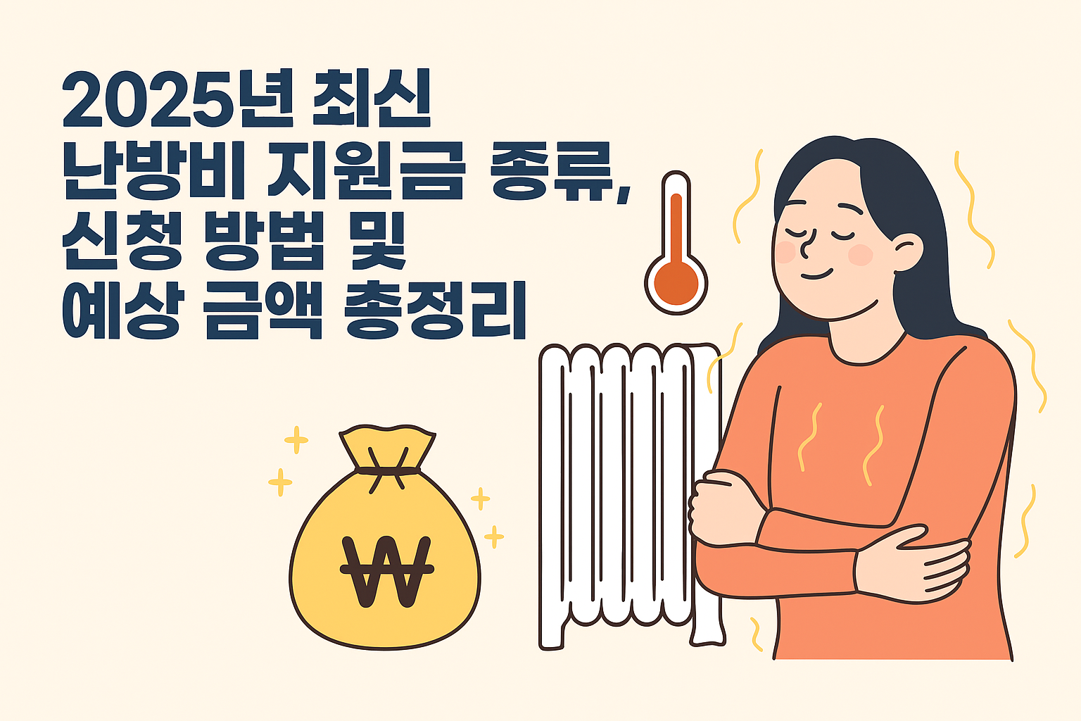 2025년 최신 난방비 지원금 종류, 신청 방법 및 예상 금액 총정리