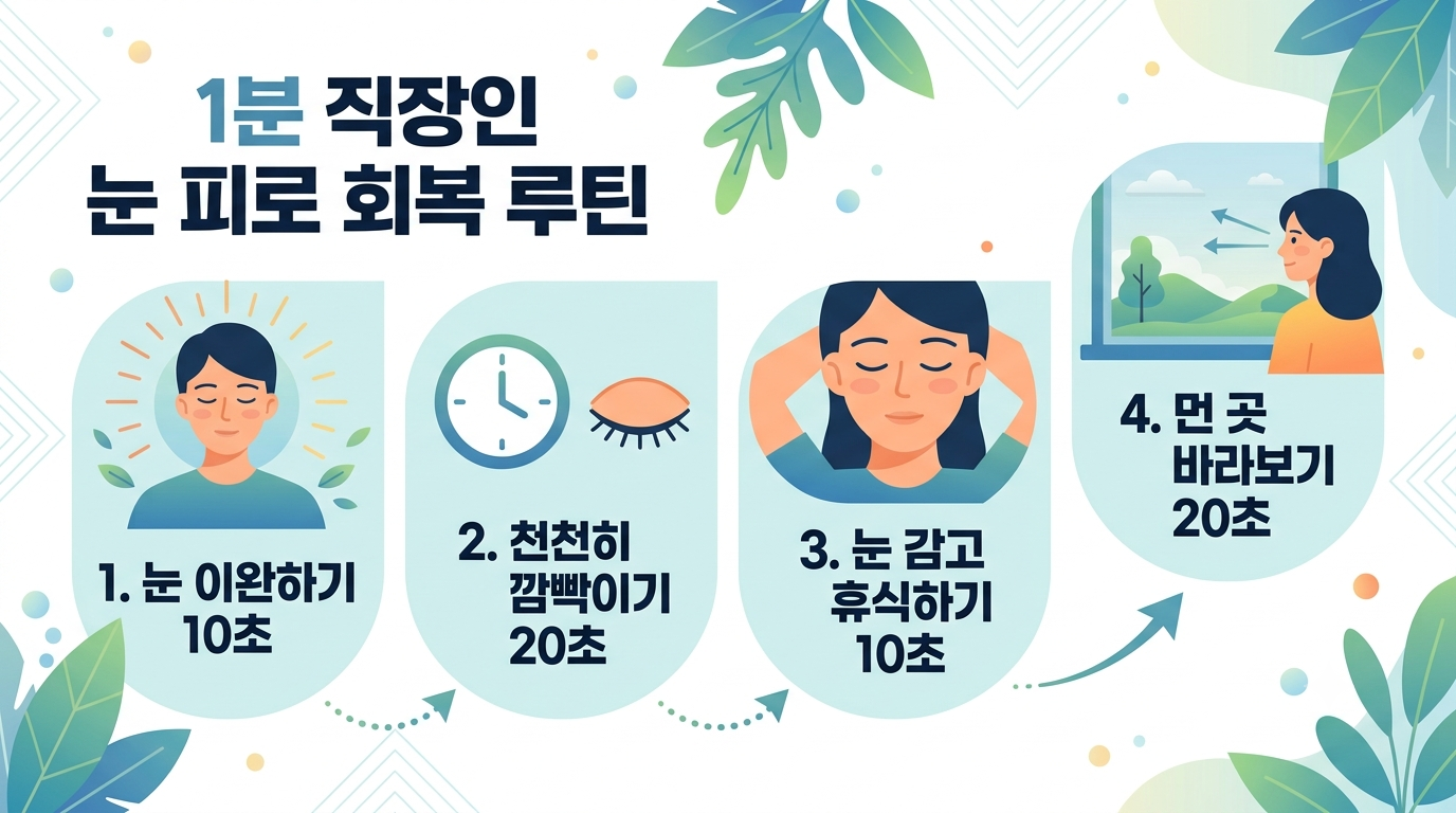 눈이뻑뻑한이유와눈깜박임운동