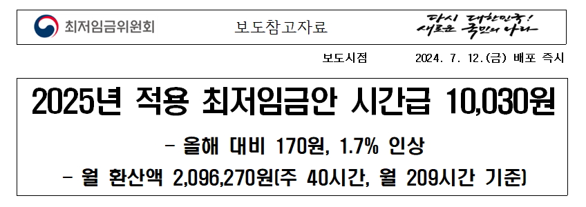 2025년 최저임금, 결정 자세히 알아보기!