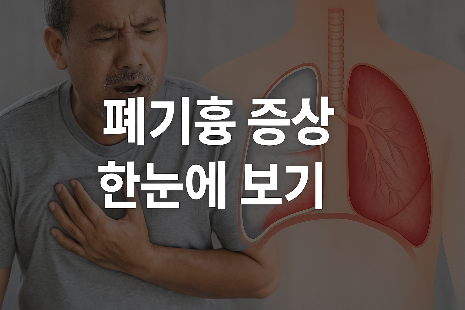 폐기흉 증상 한눈에 보기 – 흉통과 호흡곤란 경고 신호