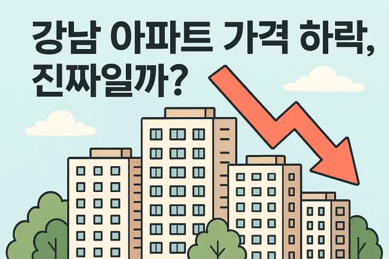 강남 아파트 가격 하락, 진짜일까?