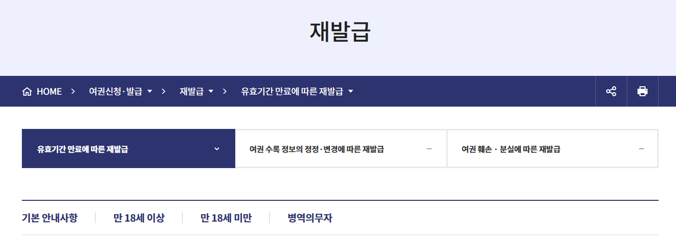 여권 갱신 준비물