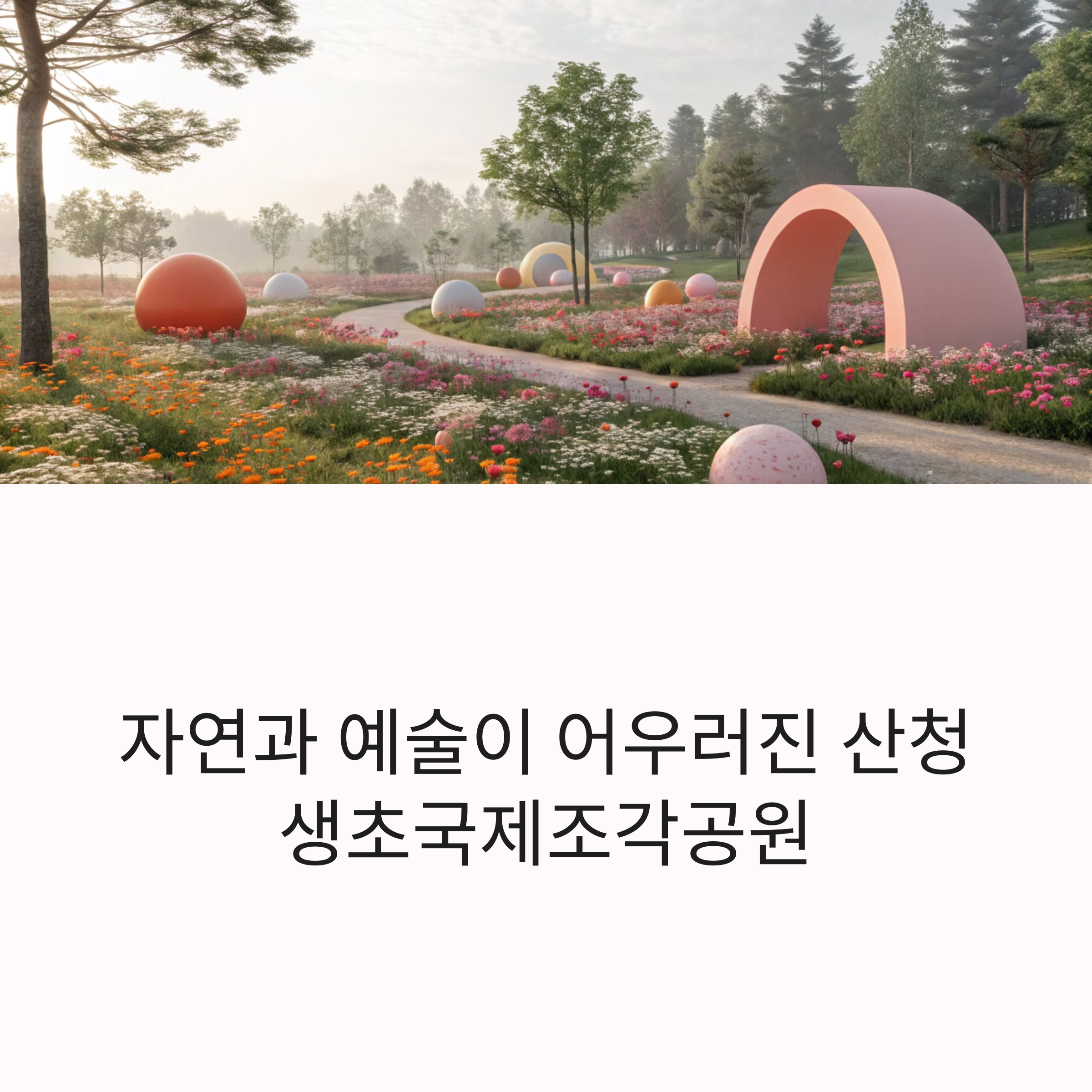 산청 생초국제조각공원 방문기