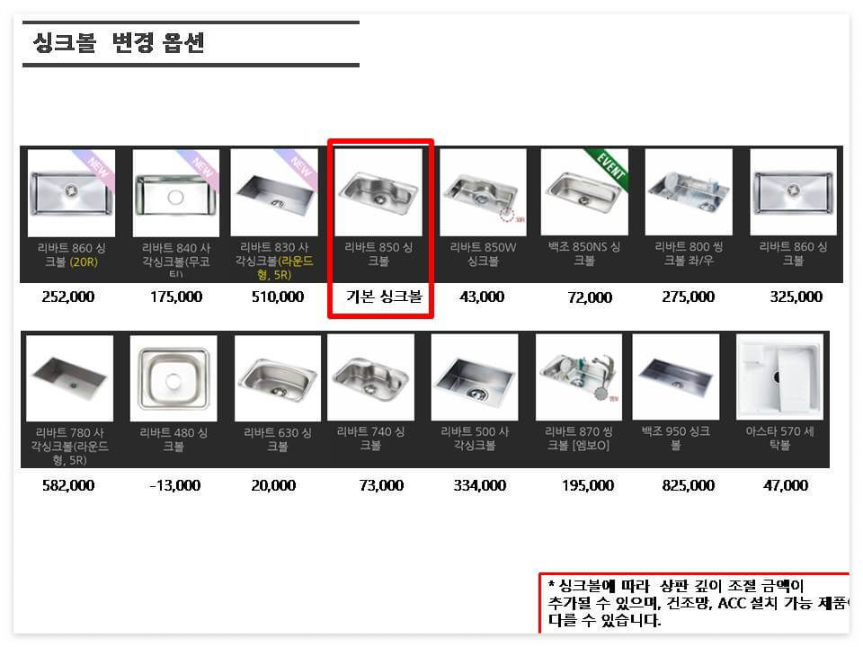 싱크볼교체