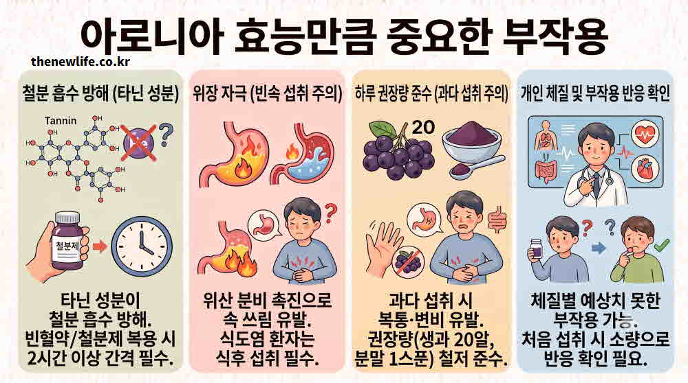 아로니아 효능 부작용