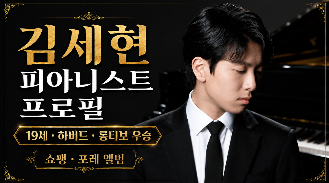 김세현 피아니스트 프로필|나이·하버드·롱티보 콩쿠르 우승·스승·쇼팽 포레 앨범