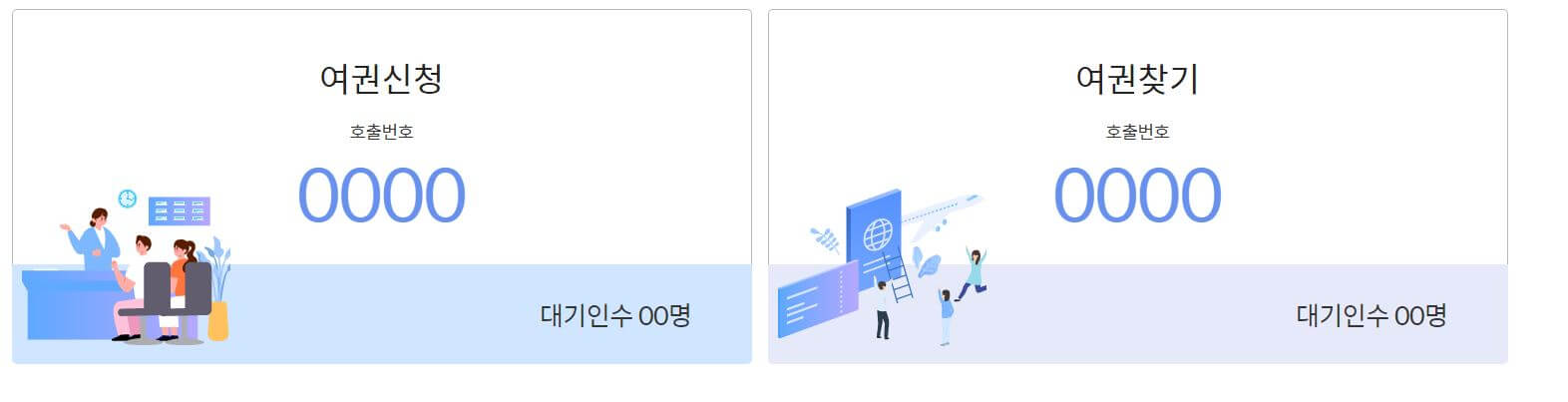 여권민원 실시간 대기현황