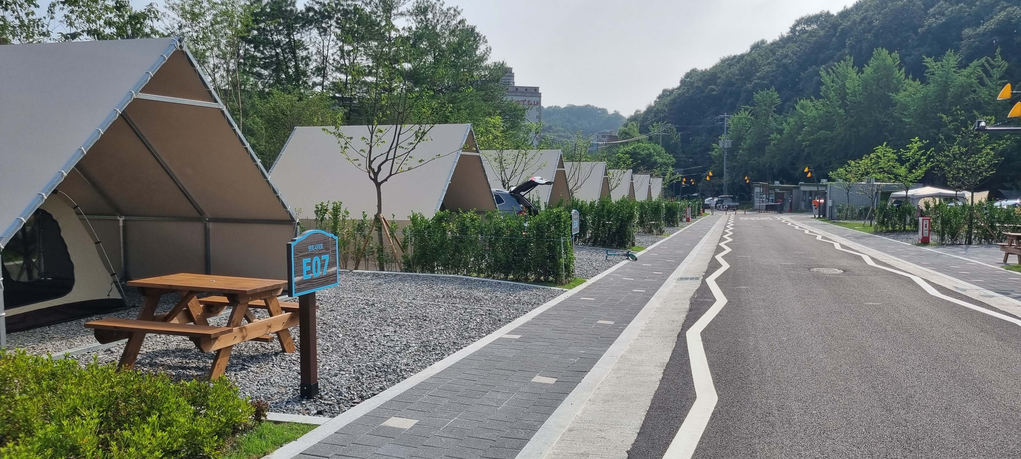 윹동공원캠핑장 텐트사이트 존