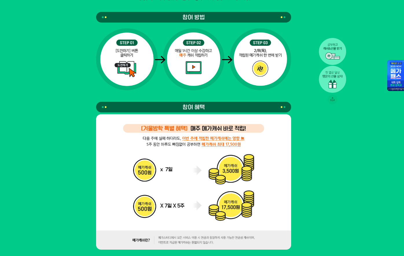 메가 스터디 할인 혜택