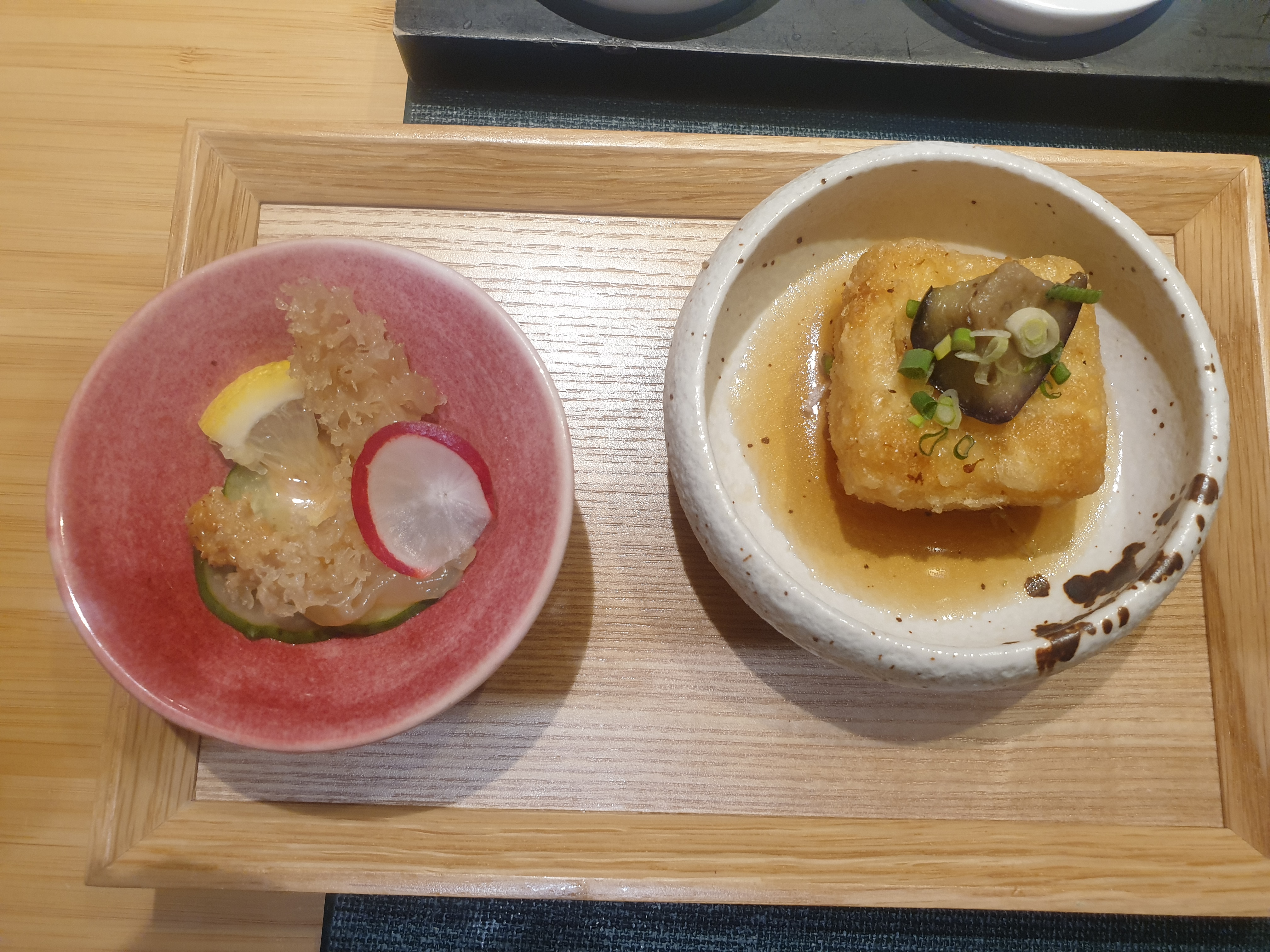 삿포로 스타트 요리들