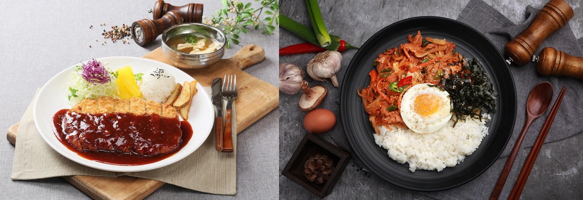 돈까스-제육덮밥-점심식사