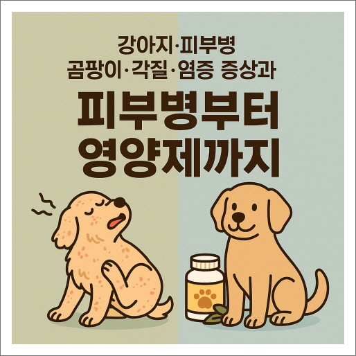 강아지 피부병부터 곰팡이·각질·염증 증상과 영양제까지