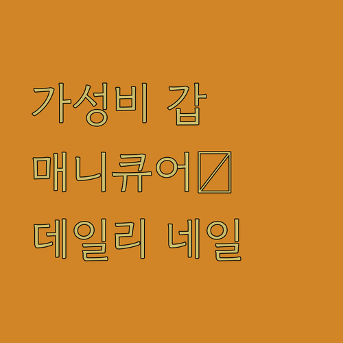 가성비 갑 매니큐어 3종 세트 추천 ..