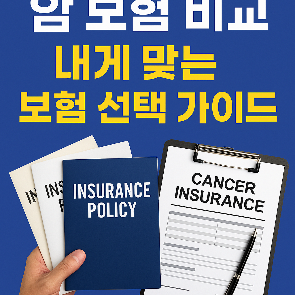 암 보험 비교, 내게 맞는 보험 선택 가이드