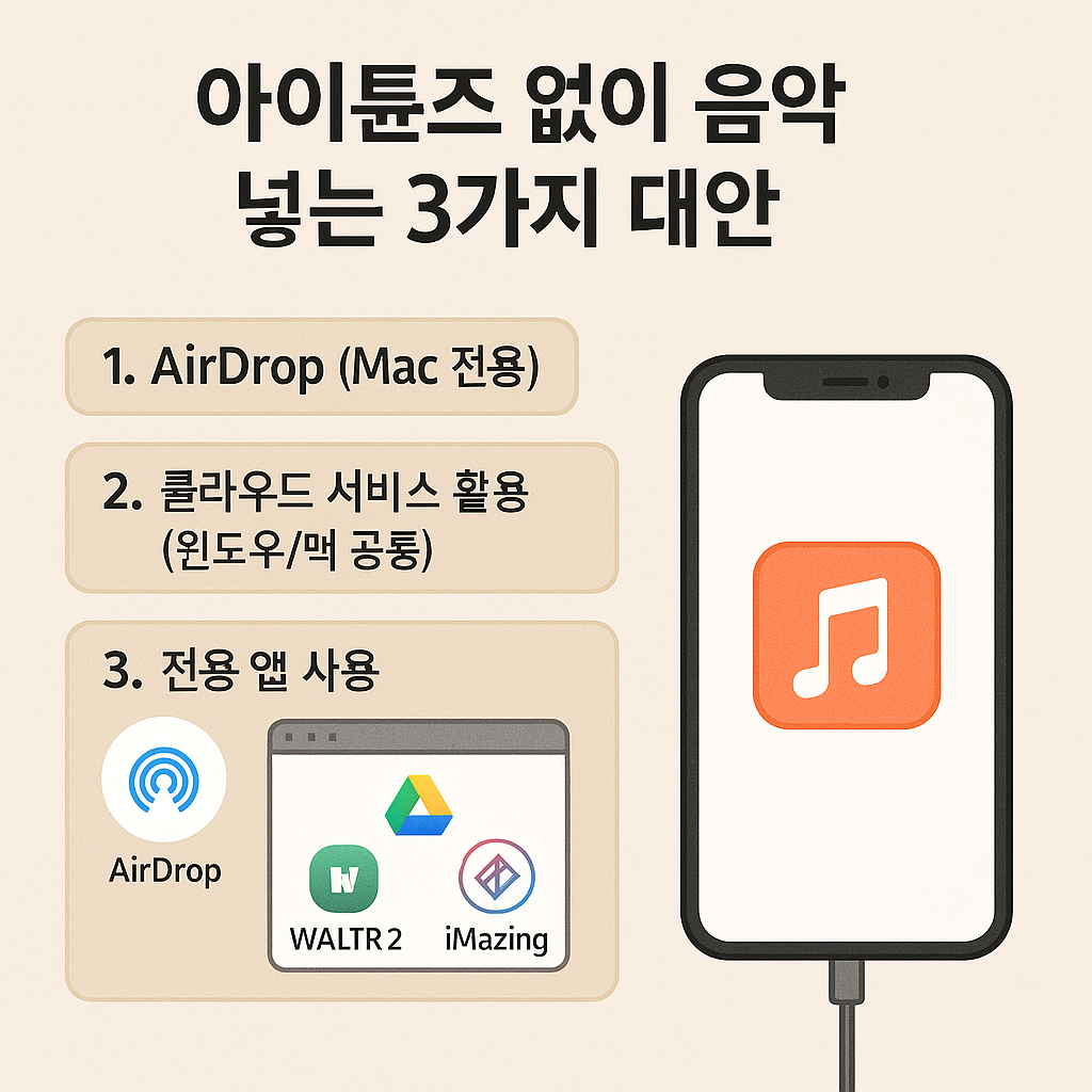 아이튠즈 음악넣기