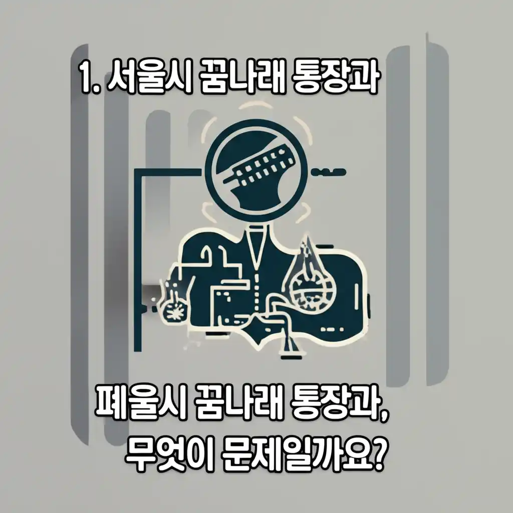 서울시 꿈나래 통장 수혜자의 폐결절 문제 제기 이미지