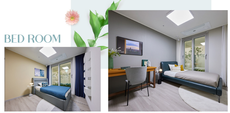 아산 벨코어 스위첸 - 침실 창호