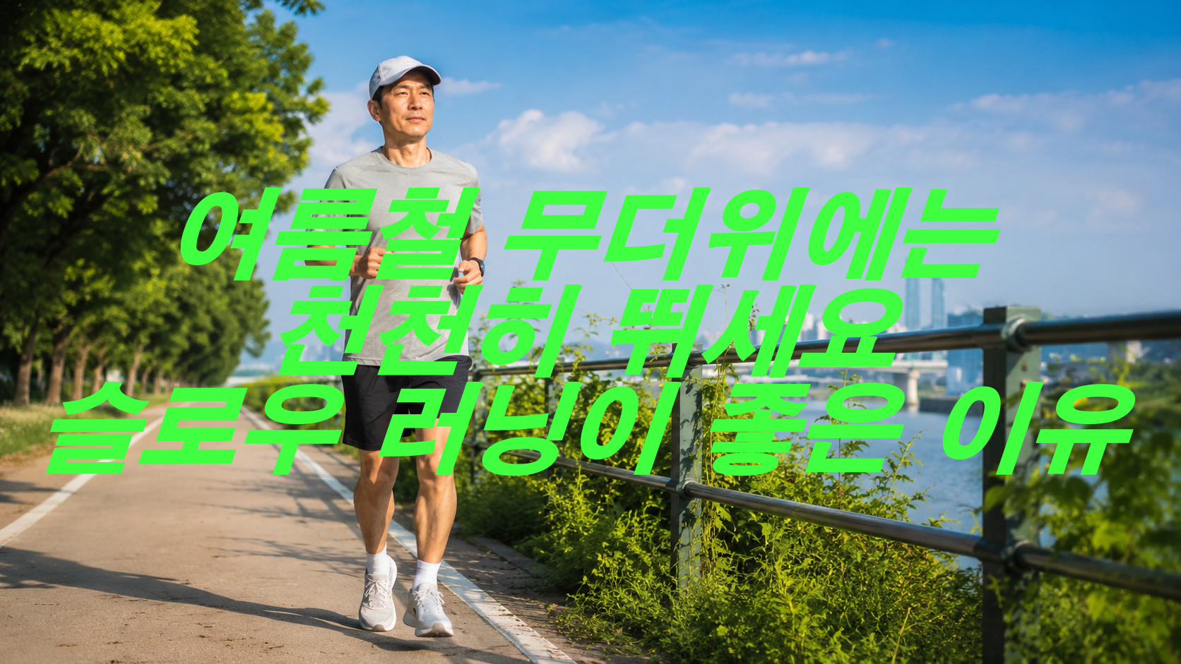 여름철 무더위에는 천천히 뛰세요, 슬로우 러닝이 좋은 이유