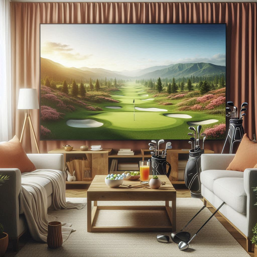 스크린골프장 배경