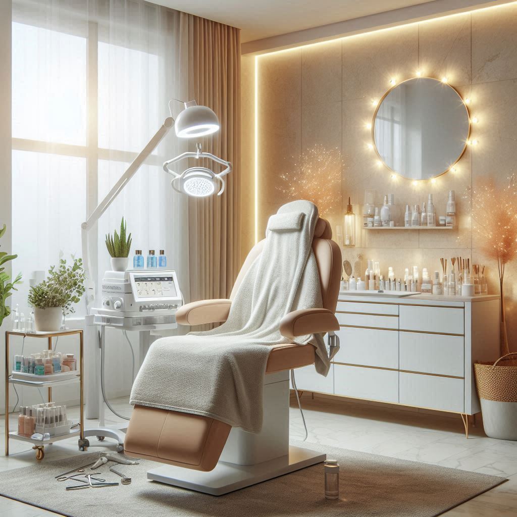 피부,체형관리 샵 배경