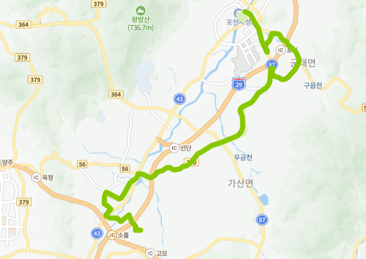 포천-66번-버스-노선-지도