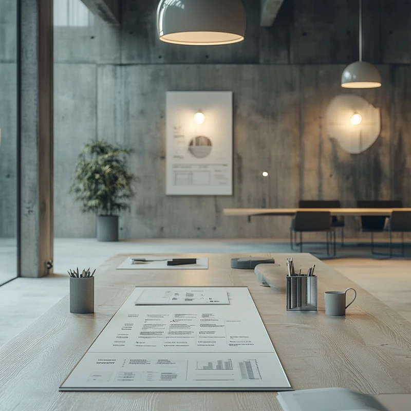 현대적 회의실에서 ETF 추천 이유를 설명하는 요약 차트. 전략적 통찰력과 명확성을 강조하는 집중 조명.