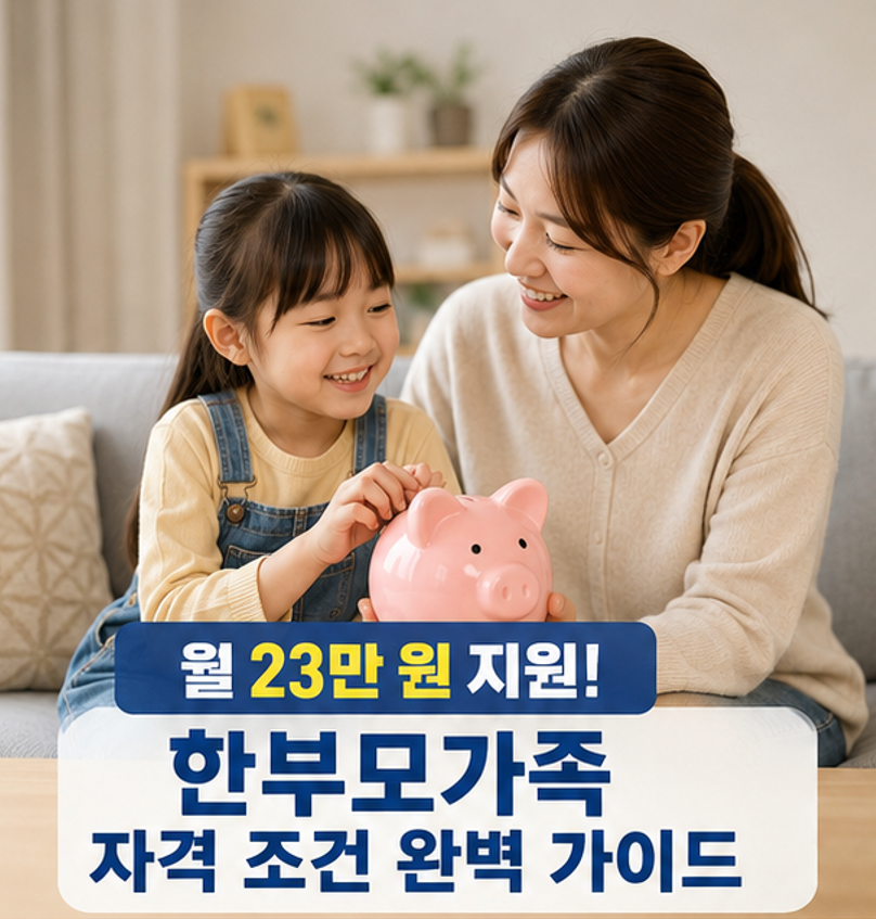"양육비 월 23만원, 나도 받을 수 있다고?" - 2026 한부모가족 자격기준 및 혜택 핵심 정리 (대상, 신청방법, 필요서류 등)