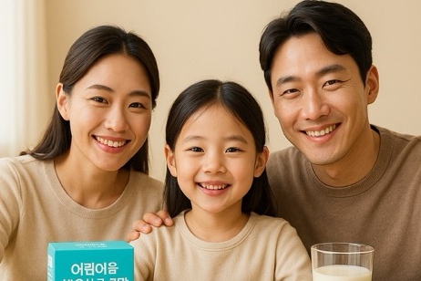 엄마 아빠와 아이가 함께 있는 모습