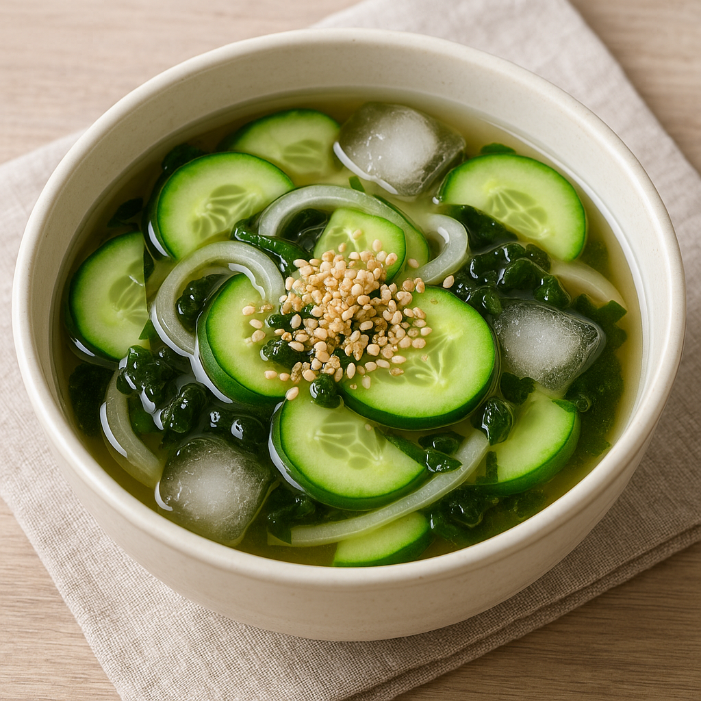 여름철 시원한 오이 냉국