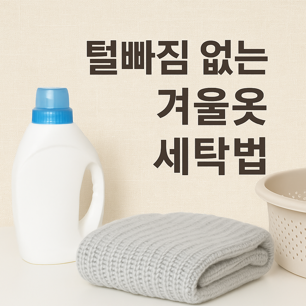 털빠짐 없는 겨울옷 세탁법