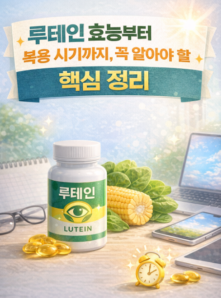 루테인 효능부터 복용 시기까지, 꼭 알아야 할 핵심 정리