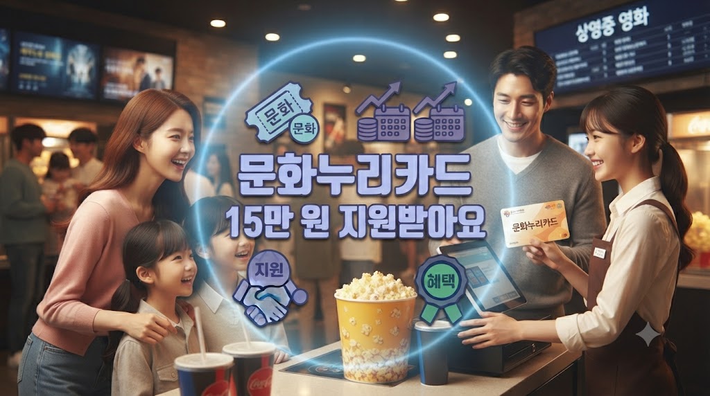 문화누리카드 지원받고 영화보러 온 한부모가족