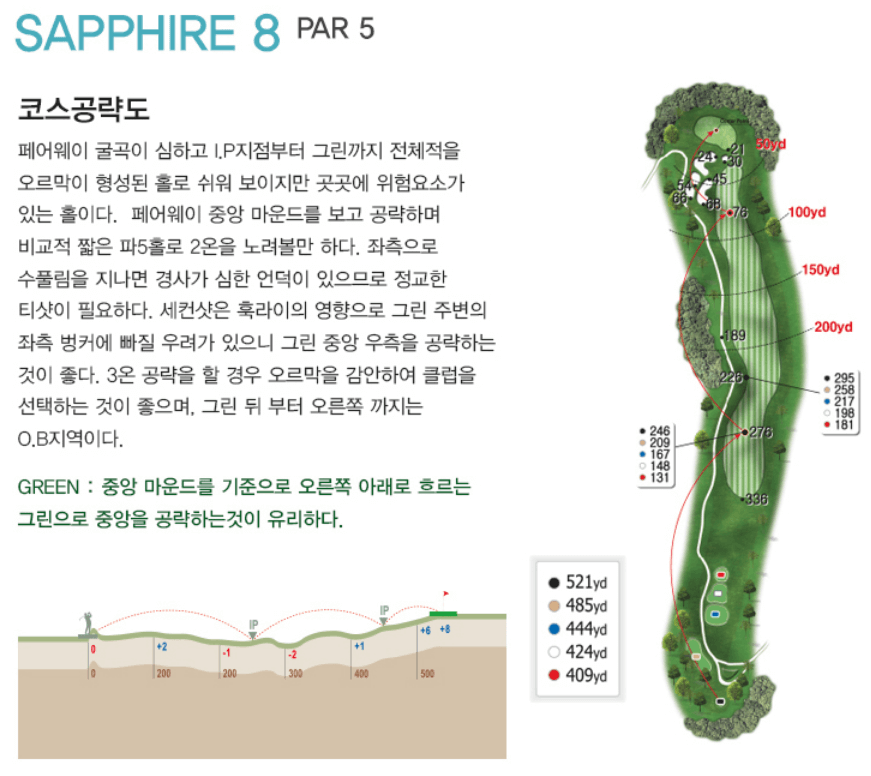 레이크힐스용인 컨트리클럽 사파이어코스 8