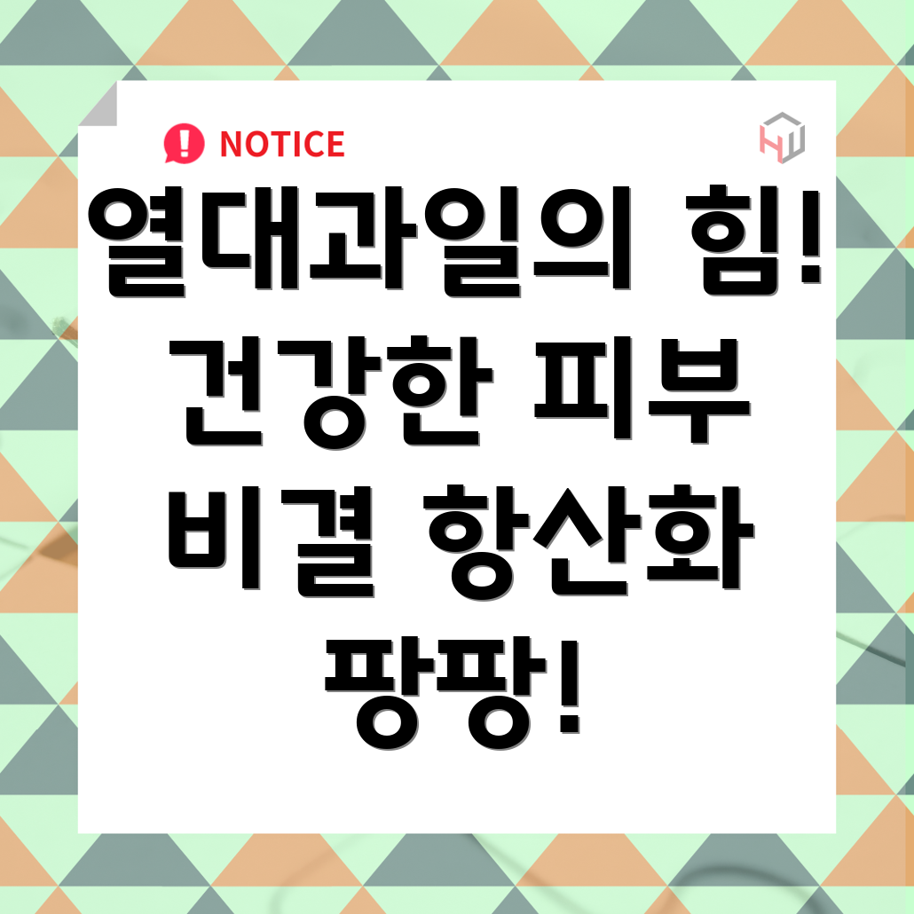 열대과일 항산화