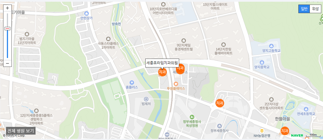 세종시 야간 진료 치과 세종프라임치과의원
